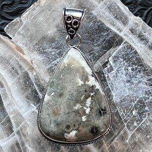 Sea Ocean Jasper Crystal Stone Jewelry Pendant